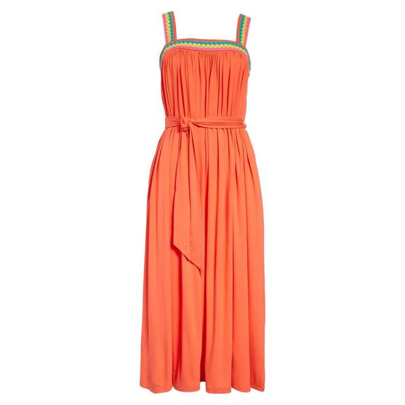 Boden Dresses & Skirts - BODEN Women's Coral Knit Trim Midi Sundress Size 4R NWOT